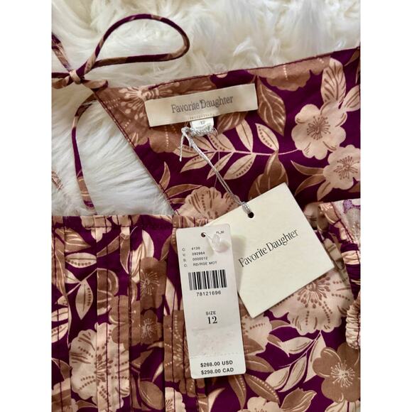 Anthropologie Favorite Daughter The Mirka Dress | Organic Cotton | 12 | NWT - Picture 6 of 16